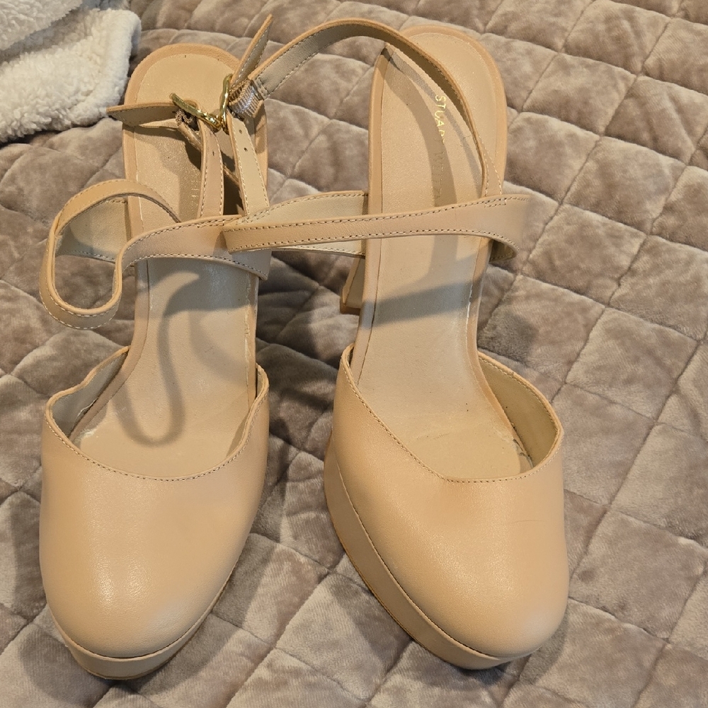 Stuart Weitzman Nude Beige Heels